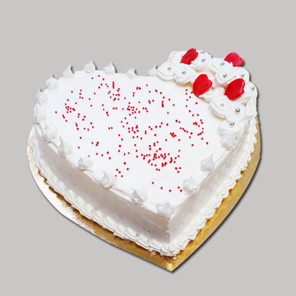 "Delicious Heart shape Pineapple cake -1 kg - Click here to View more details about this Product